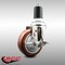 Service Caster 4 Inch 316SS Maroon Polyurethane Swivel 1-5/8 Inch Expanding Stem Caster Brake SCC-SS316EX20S414-PPUB-MRN-TLB-158 - alternate 2